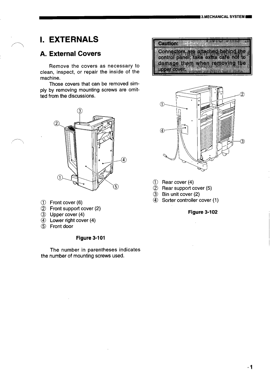 Canon Options Sorter-E1 Stapler-E2 Parts and Service Manual-3